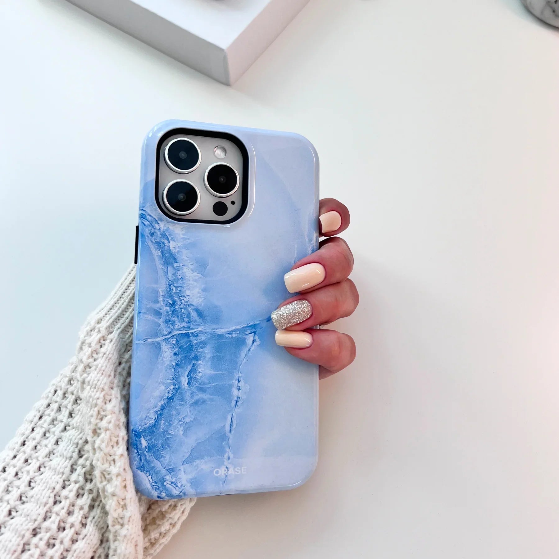 Arctic Marble iPhone Case