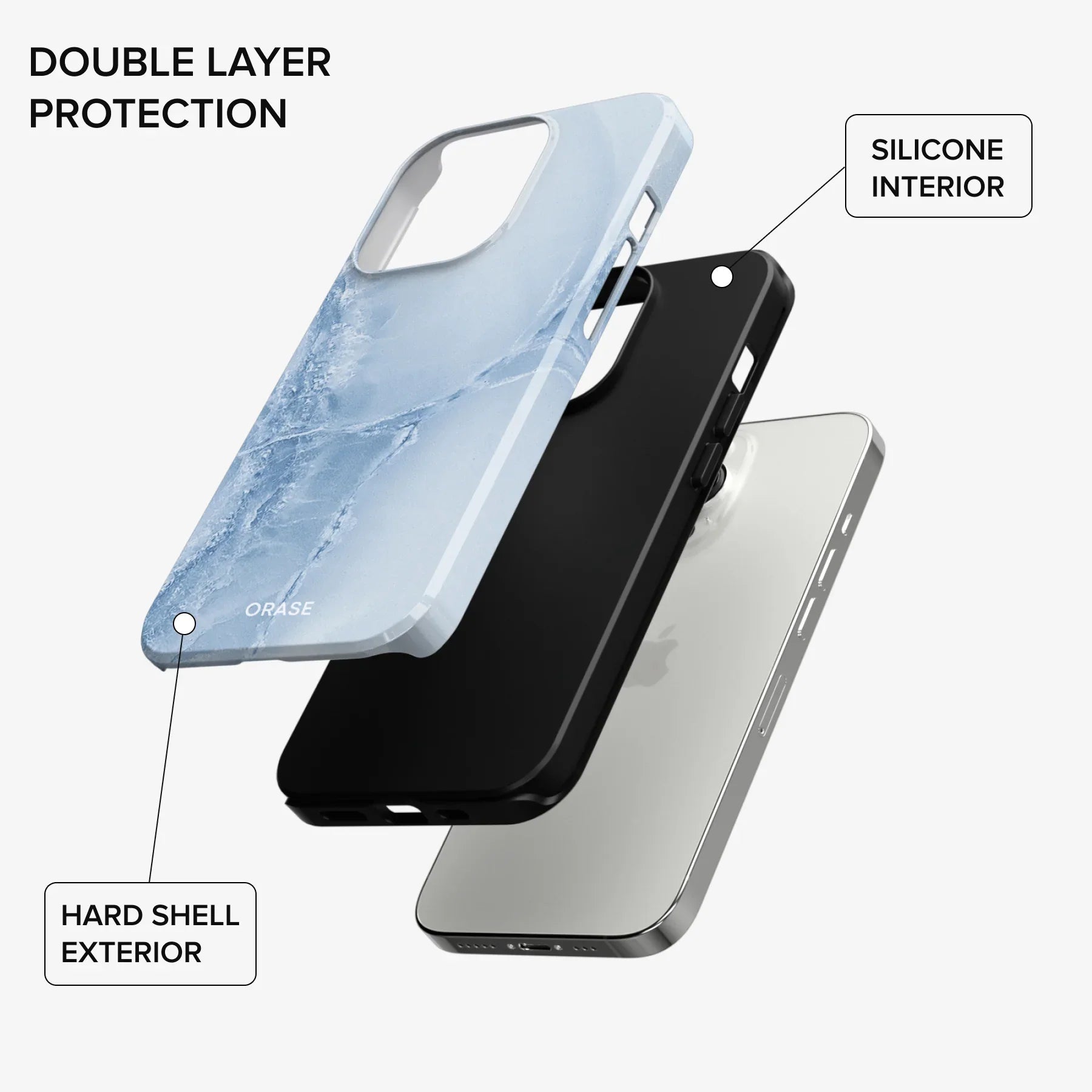 Arctic Marble iPhone Case