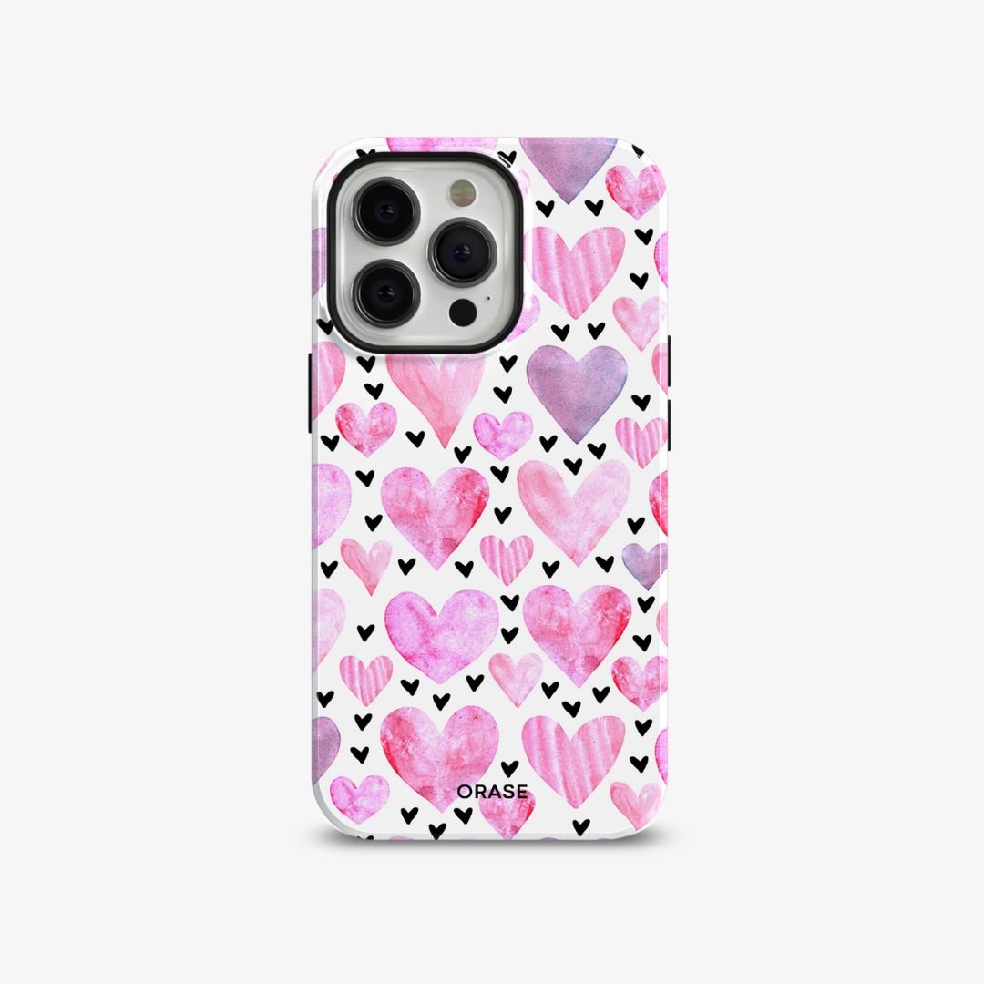 Blushing Hearts iPhone Case