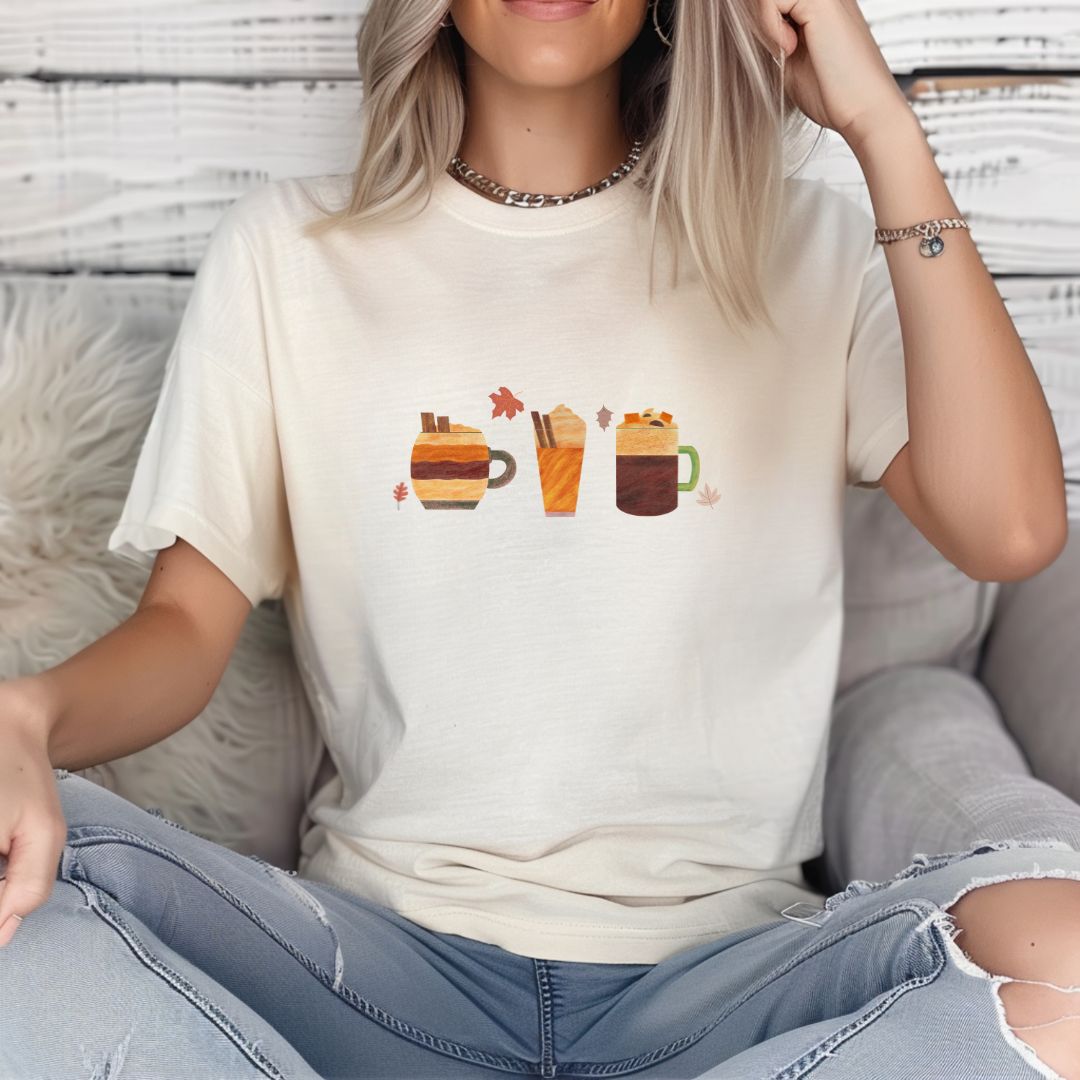 Coffee & Fall, Halloween T-Shirt