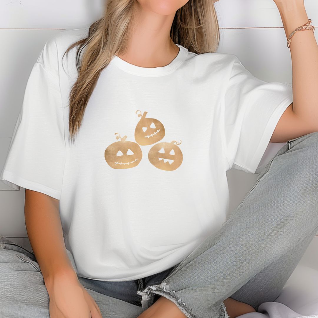 Cute Mini Pumpkins, Halloween, Fall, Autumn, Jack-O-Lanterns T-Shirt