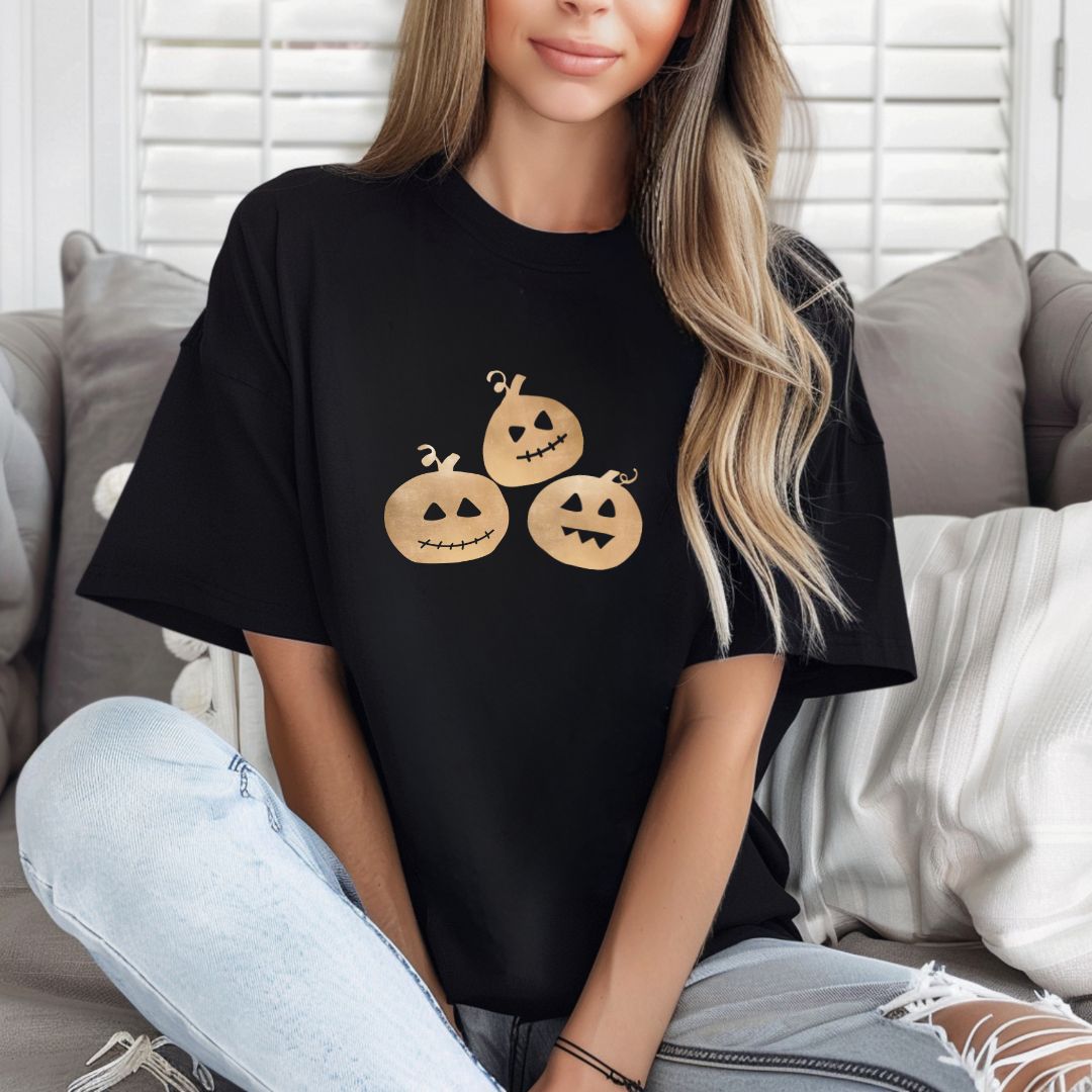 Cute Mini Pumpkins, Halloween, Fall, Autumn, Jack-O-Lanterns T-Shirt