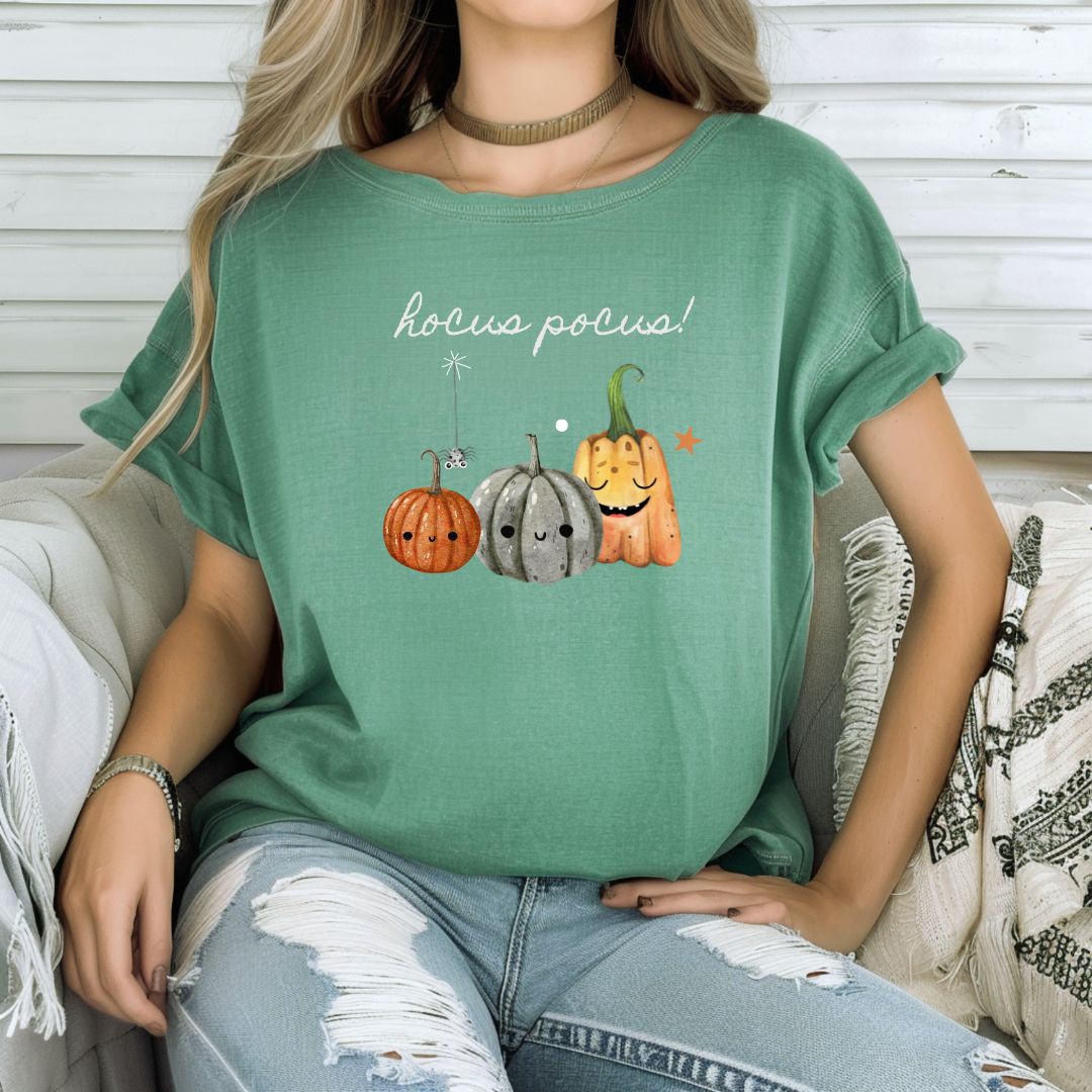 Hocus Pocus Autumn Pumpkins, Simple Fall Shirt, Thanksgiving, Halloween T-Shirt