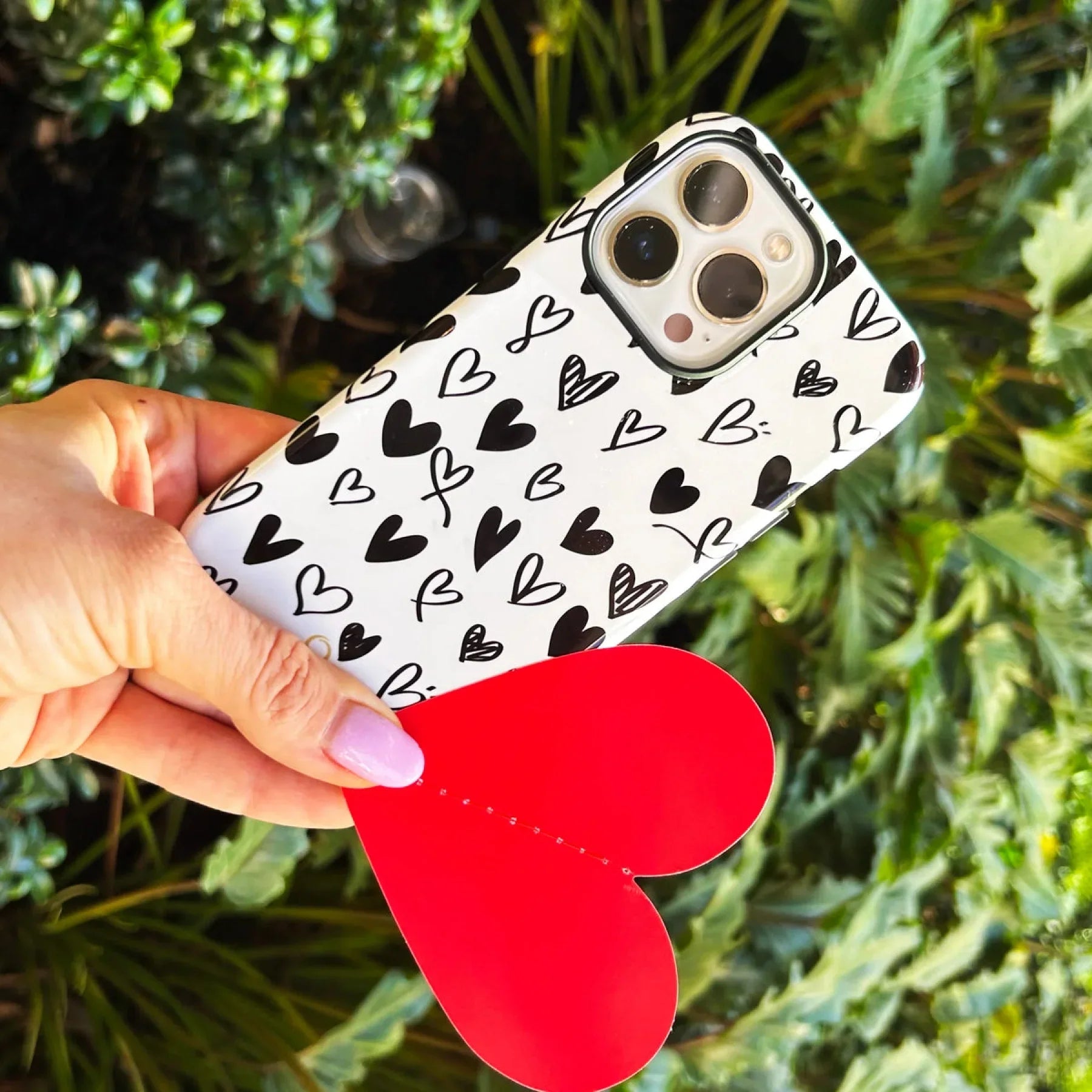 Love Vibes Hearts Phone Case