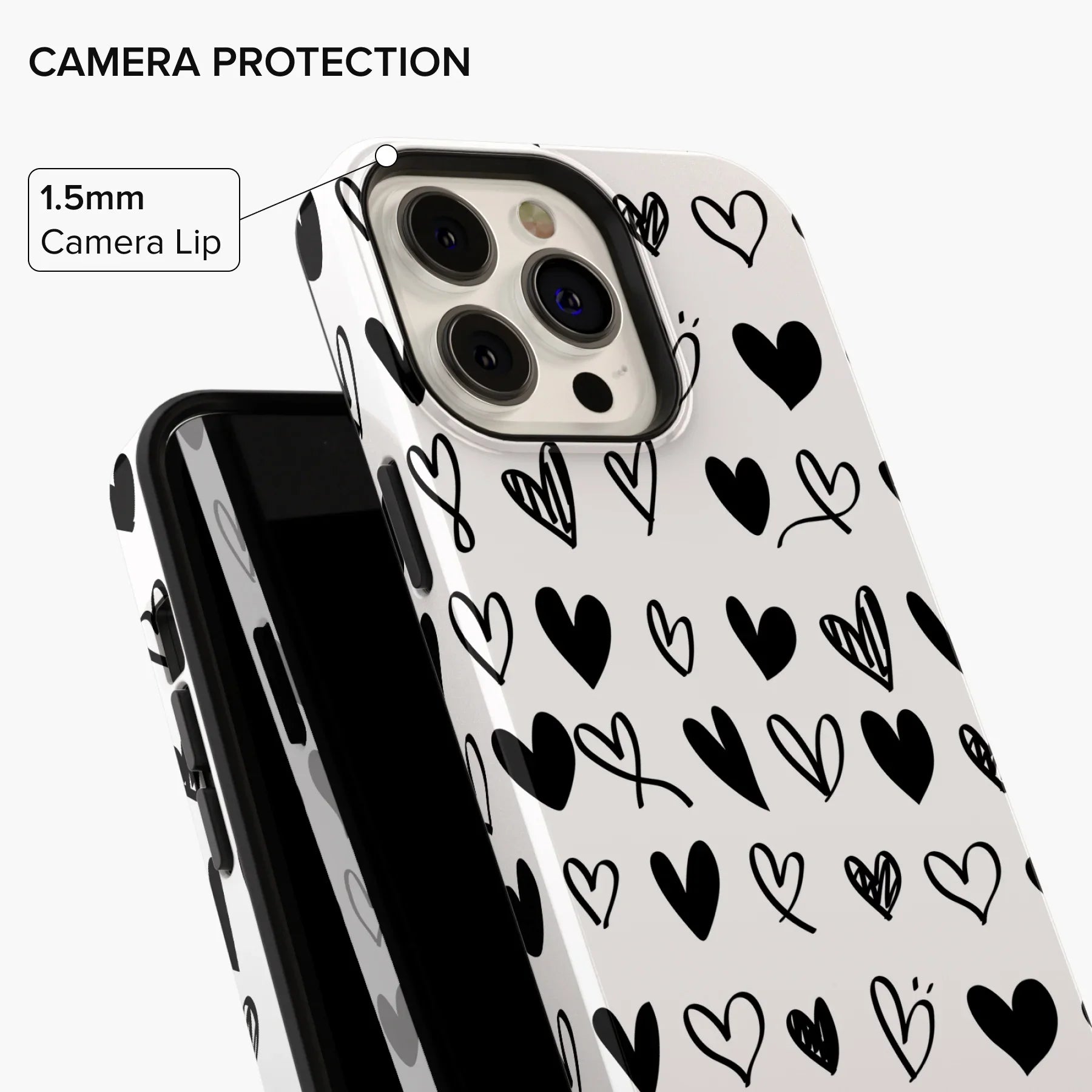 Love Vibes Hearts Phone Case