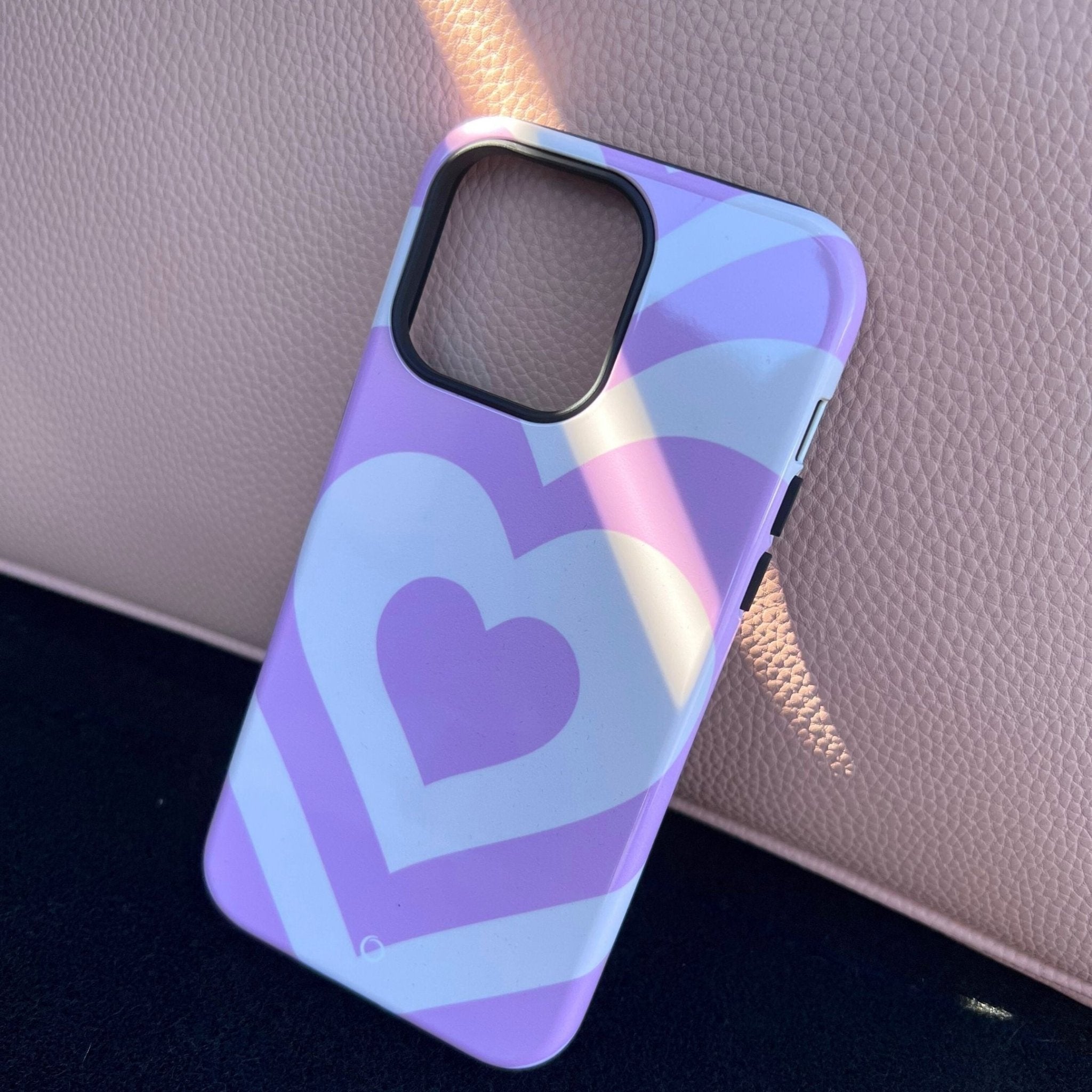 Purple Heartbeat Phone Case