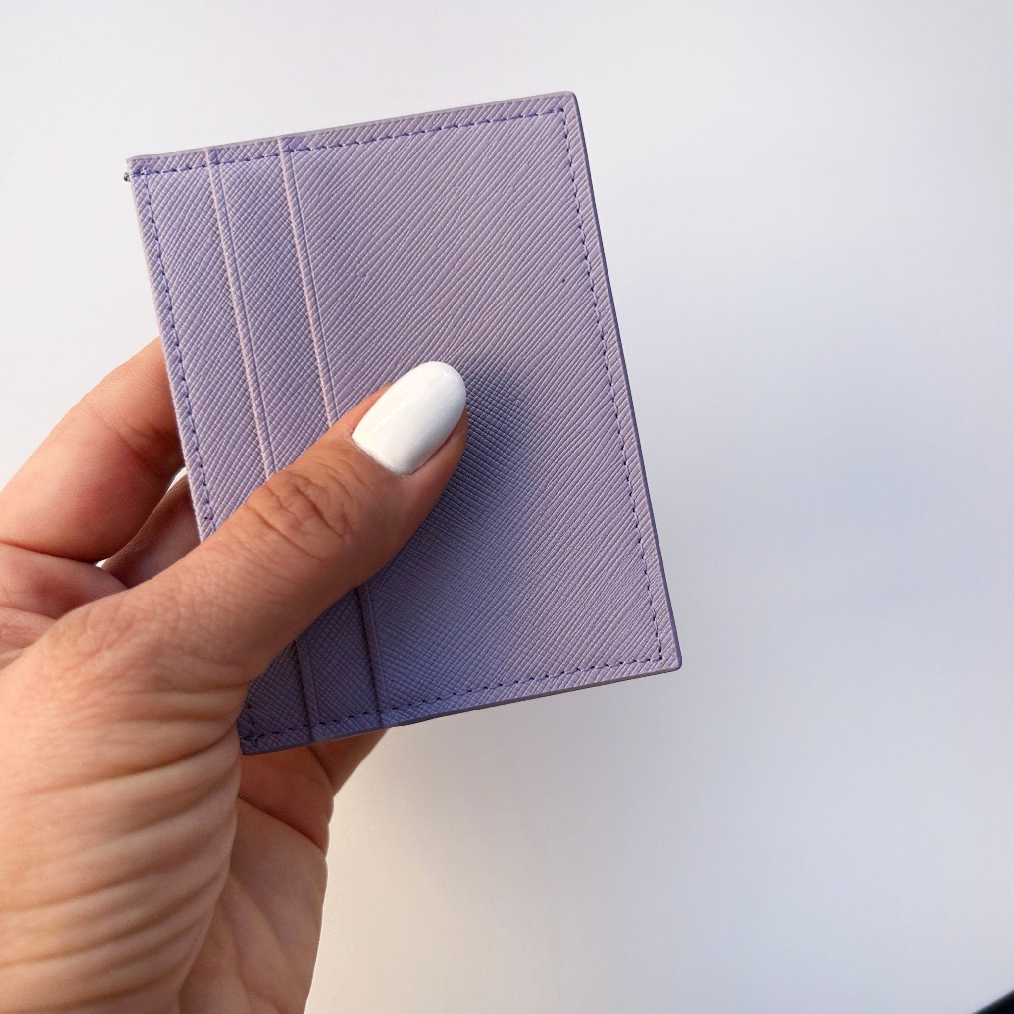 Purple Leather Cardholder