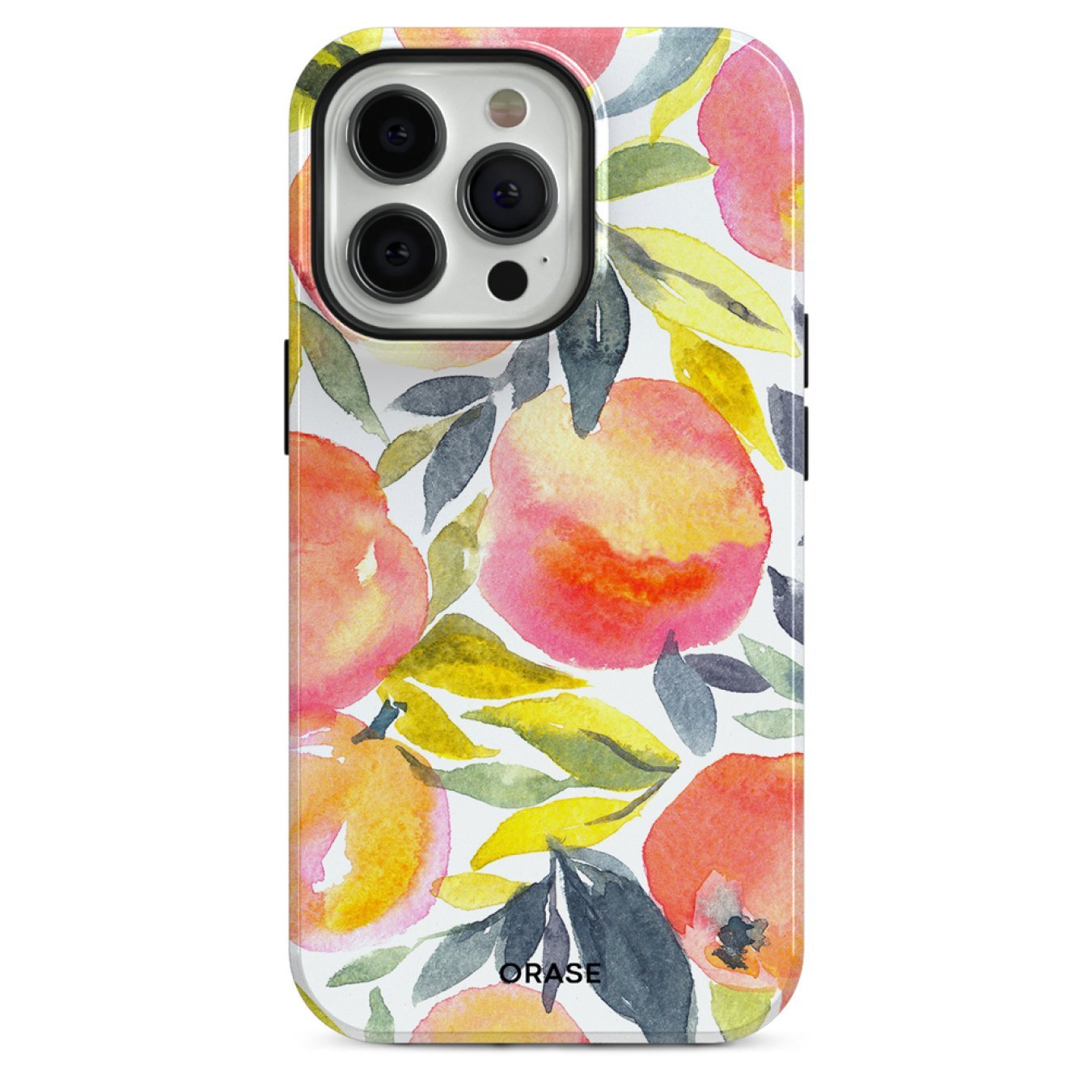 Watercolor Peach Garden Phone Case