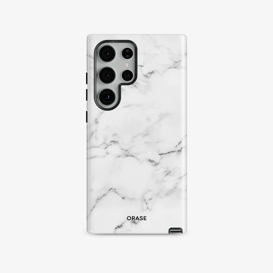 White Marble Samsung Case